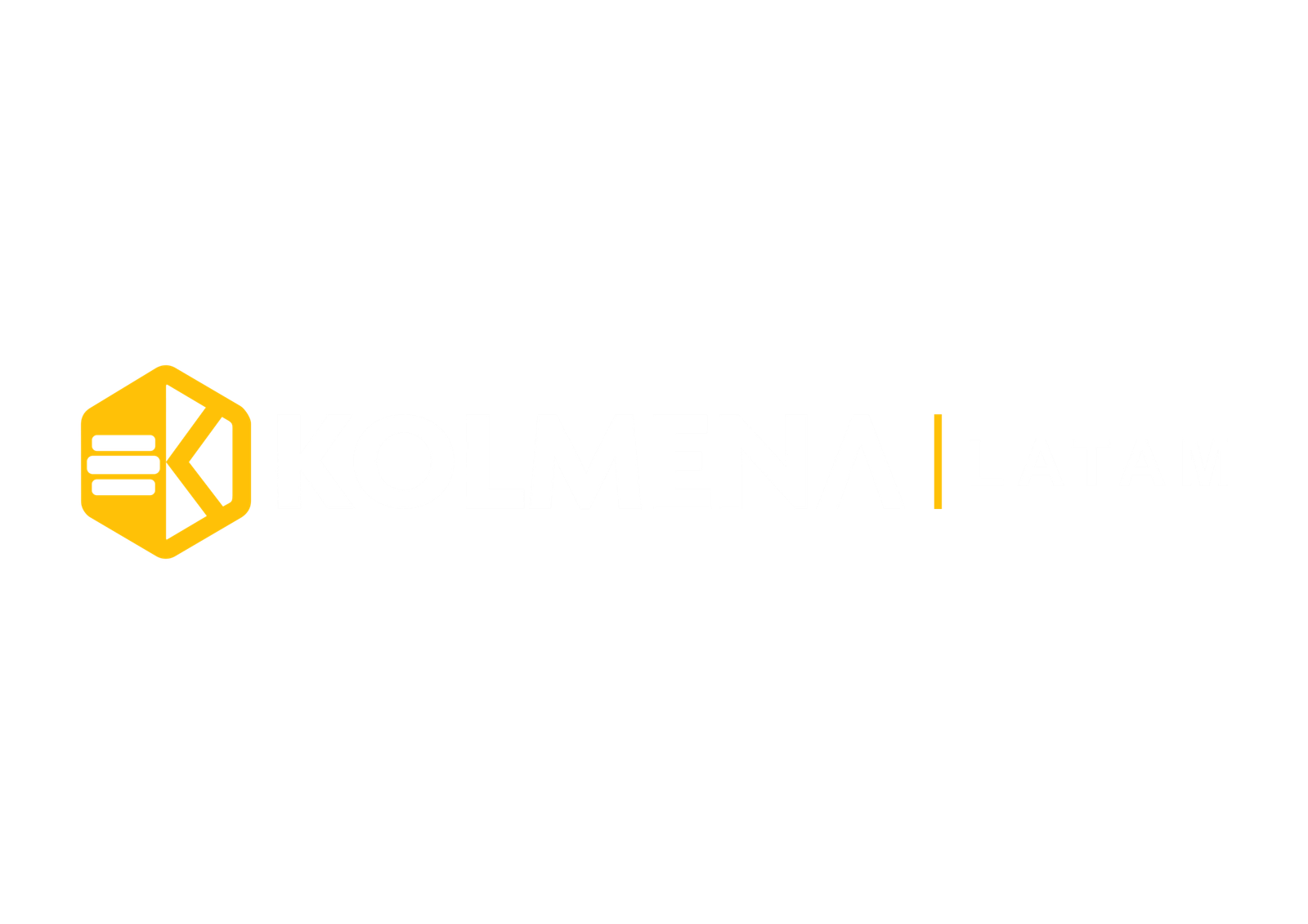 Kolmena Latam — logo branco oficial